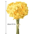 thumbnail image 2 of Narciso artificial paquete simulación floral decoración boda fiesta tela flor falsa, amarillo 2 piezas Vogacara HA9002-02B, 2 of 6