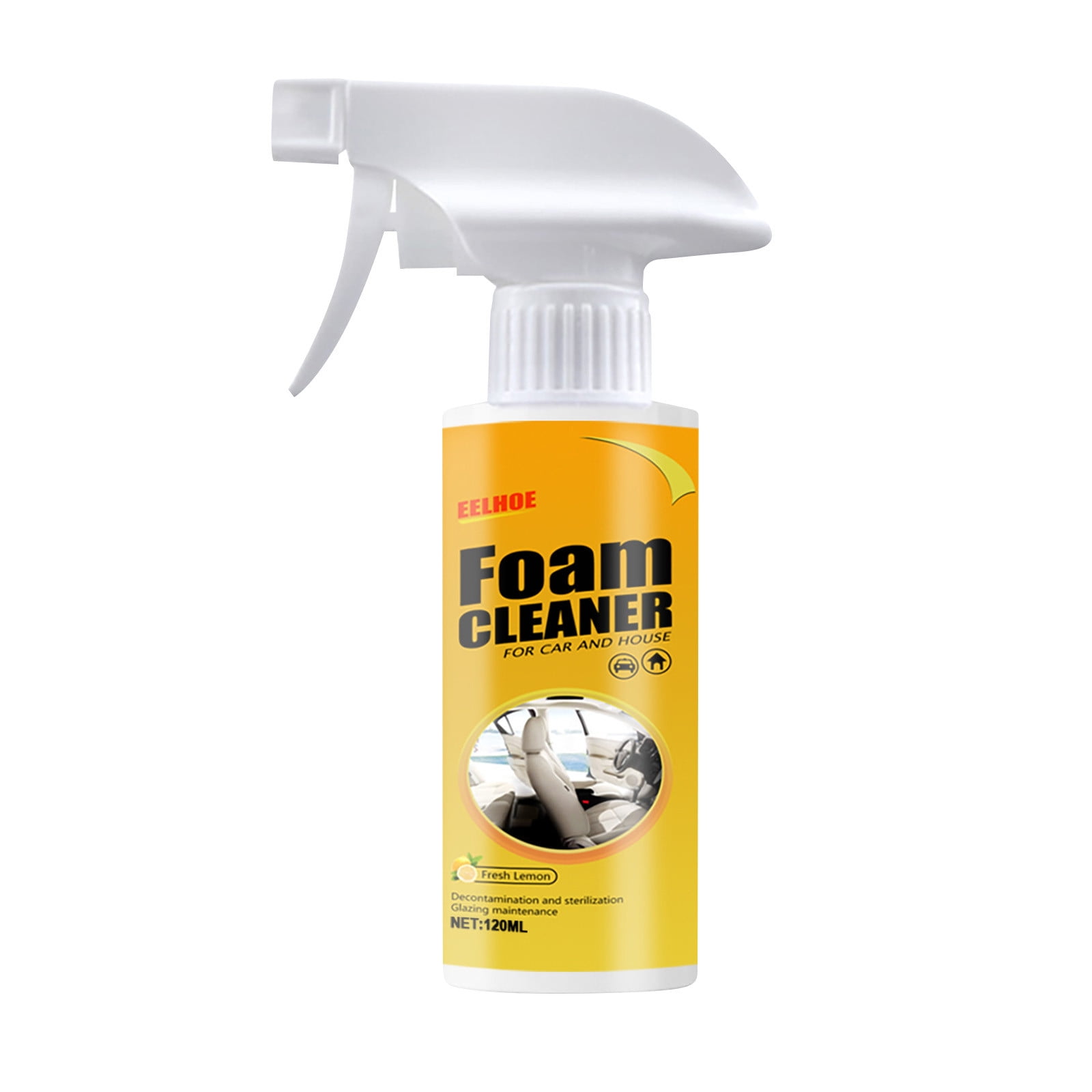 Car Interior Cleaning Brush Cap 650ml Multi-Purpose Foam Cleaner