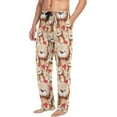 thumbnail image 5 of FREEAMG Racoons Family Pattern Men's Pajama Pants Sleepwear Lounge Pajama Bottoms, 5 of 7