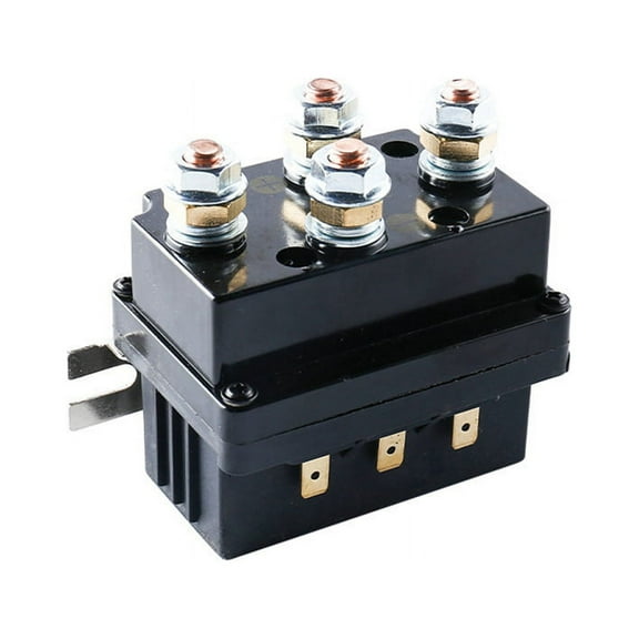 Universal Contactor Winch Control Solenoid Relay 12V 500A Winch Solenoid Relay 500A DC Switch 4WD ATV Control