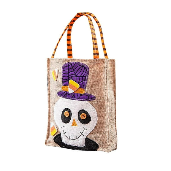 OAVQHLG3B Halloween Candy Totes Bags Halloween Decorations Cute Ghost Handbag Basket Buckets Trick or Treat Bags for Halloween Home Party Favor Bags Decor