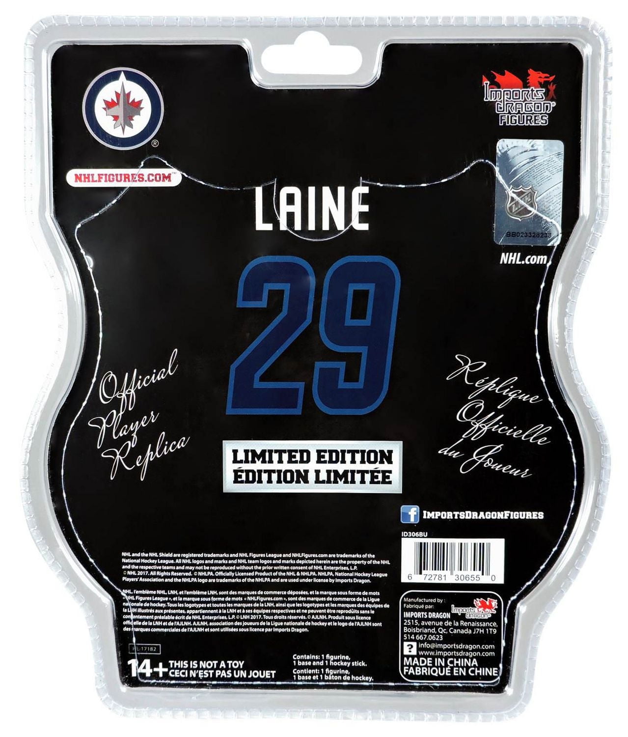NHL 6-Inch Figure - Patrik Laine - Winnipeg Jets