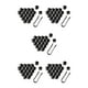 thumbnail image 1 of Sidaley Paquete de 20 tapas de tuercas de rueda de coche universales antioxidantes cubierta de tornillo de cubo de coche reemplazo tuercas de Type7 NO7, 1 of 6