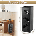thumbnail image 6 of Umbrella Stand Outdoor Design Square Metal Umbrella in Modern Style with Removable Anti-Rust Sculpture Umbrella Stand,1 x Umbrella Stand,Black, 6 of 8