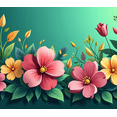 thumbnail image 4 of Colorful Butterfly and Floral Design Backdrop Banner for Parties Celebrations Photo Booth Decoration Background Spring Event Decoration, 4 of 4