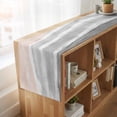 thumbnail image 6 of Ombre Ocean Beach Table Runner, Nautical Coastal Beach Sandy Gradient Gray Cotton Linen Table Runners 72 Inches Long, Dresser Scarf Runner for Dining Tables/TV Stands/Coffee/Cabinets 18''x72'', 6 of 9