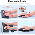 thumbnail image 3 of Ergonomic black Wrist Rest Set - Cloud Mouse Pad with Wrist Support & Keyboard Wrist Rest for Computer/Laptop - Comfortable Gaming & Office Wrist Cushion, 3 of 7