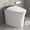 Silver grey + White + ABS + Ceramic, variant on Compact Smart Toilet Bidet Combo with Self-Cleaning Nozzle, Dual Flush 1/1.28 GPF, Tankless Toilet with Foot Sensor Flush, White Night Light, Knob Control, Power Outage Flushing, Soft Close, 27L x