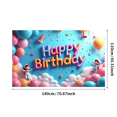 thumbnail image 1 of Colorful Astronaut Themed Happy Birthday Banner Party Decoration Backdrop for Birthday Party Photography Props and Decorations Background for Celebrations, 1 of 3