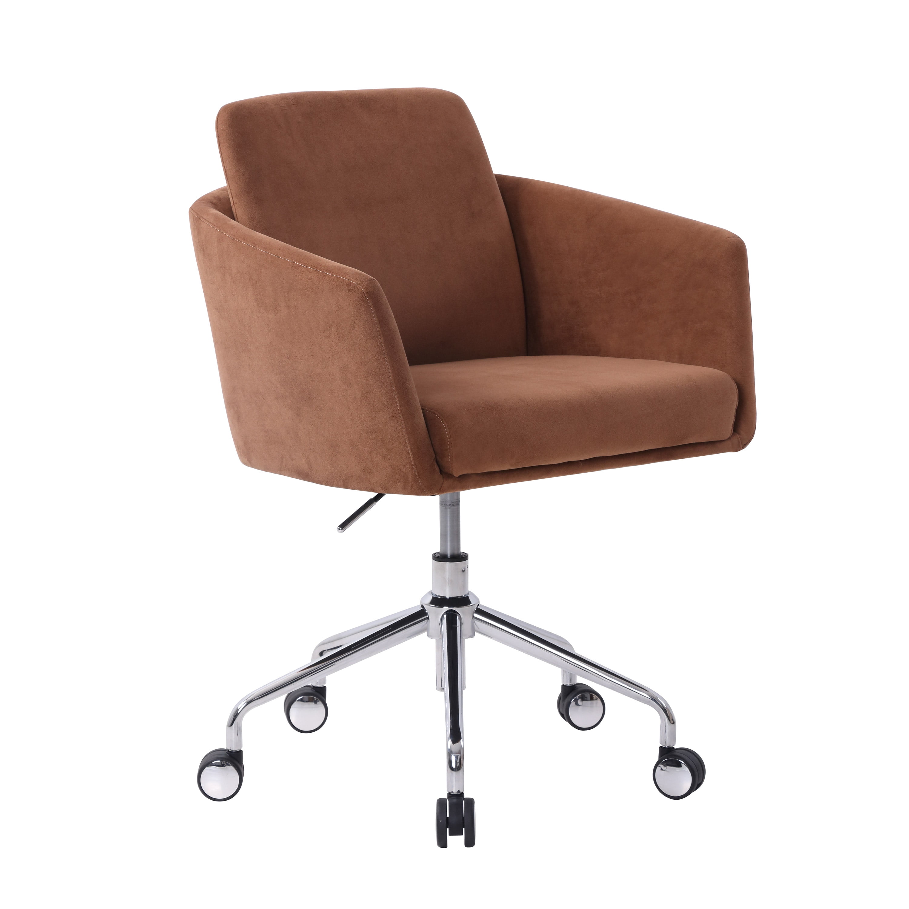 True Innovations Modern Fabric Office Chair, Cognac ...