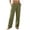 Green, variant on TinyBloomm Casual Dress Pants for Women Summer Women's Pants Wide Trousers Flowy Large Size Casual Pants Casual Solid Color Fashion Pant Lightweight Sport Length Pants With Pockets, Size L