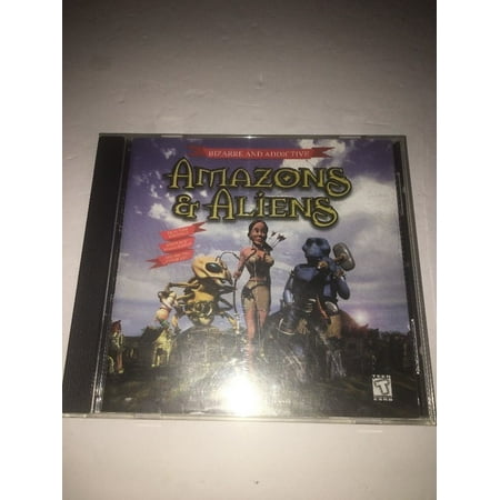 Amazons & Aliens [2000] Windows PC CD-Rom-TESTED-RARE VINTAGE-SHIPS N 24