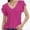 Purple-brown, variant on Summer Tops for Women Ruff Sleeve Business Casual Dressy Ladies Blouses V-Neck Shirt Loose Fit Tee