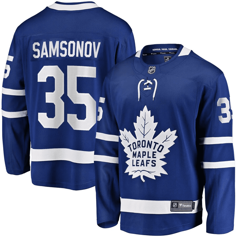 Ilya Samsonov Custom Leafs McFarlane goalie figure, Leafs Next Gen Black  Jersey
