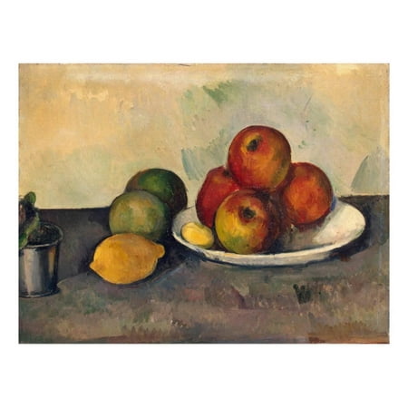 - Still Life with Apples, C.1890 Fruit Post-Impressionist Painting Print Wall Art By Paul C?zanne