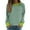 Green, variant on ZSQDM White Hoodie Women Long Sleeve Shirts for Women 2025 Fall Clothes Tunic Tops Loose Fit Dressy Crewneck Pullover Sweaters Curved Sweater Shaver Women's Polyester Hoodie （L）