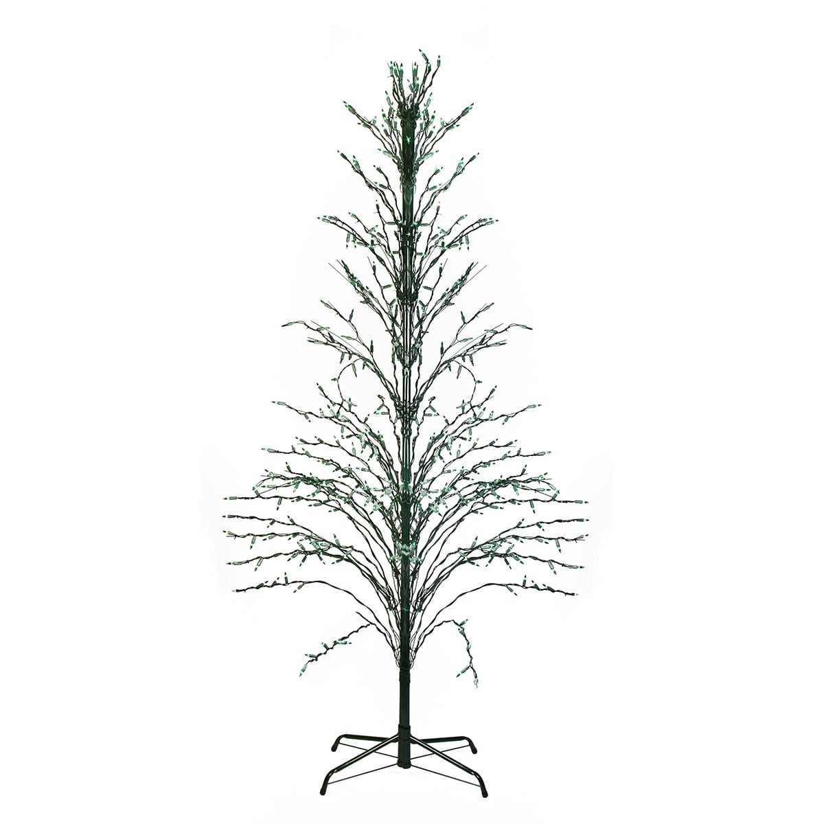 Northlight 4' Prelit Artificial Christmas Tree White Lighted Cascade Twig Outdoor Decoration