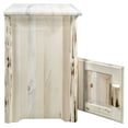 thumbnail image 3 of Montana Collection End Table w/ Door, Left Hinged, Clear Lacquer Finish, 3 of 4