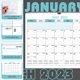thumbnail image 5 of Calendario de pared STOBOK 2022-2023 (enero de 2022 a diciembre de 2023), calendario colgante con encuadernación de doble alambre, ideal para el hogar, la oficina y la escuela., 5 of 5