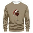 thumbnail image 2 of WXLWZYWL Men's Christmas Sweatshirts Funny Graphic Hoodless Pullover Drawstring Loose Fashion Sweatshirts with Pocket, 2 of 4