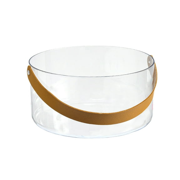 Yonrjhukm Portable Mini Ice Bucket for Home Use, Clear Plastic Beverage Cooler, Ideal for Picnics, Parties, and Outdoor Entertainment, High-End Drink Storage Solution