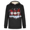 thumbnail image 4 of Sudadera con capucha para hombre, informal, a la moda, con estampado navideño, de manga larga y bolsillo, de poliéster, 4 of 5
