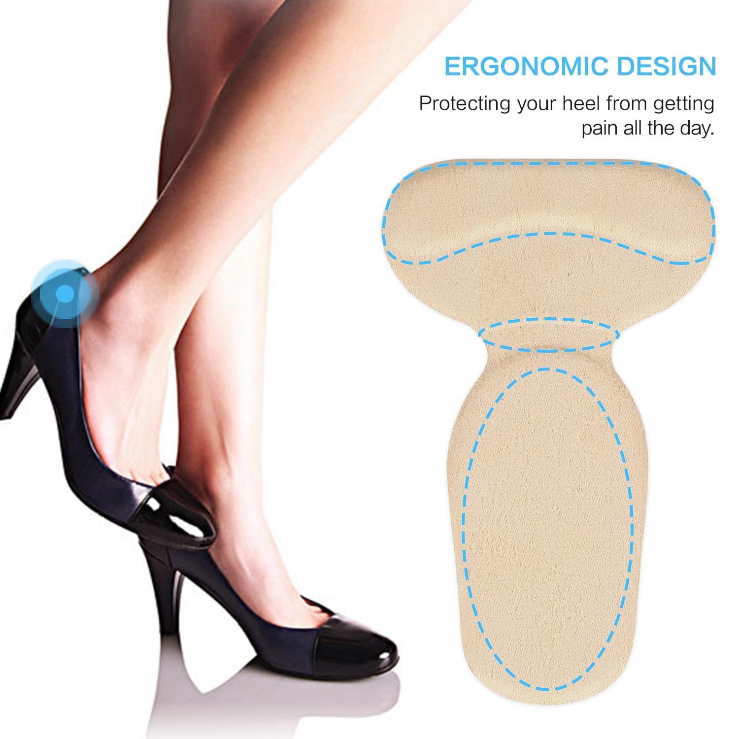 1 Pair Gel High Heel Liner Grip Back Shoe Insole Pad Foot Protector Cushion Pads
