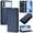 Darkblue, variant on Decase Faux Leather Wallet Phone Case for Samsung Galaxy S26 Edge,RFID Blocking Flip Cover Card Holder,Shockproof TPU Folio Case,Black