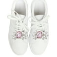 thumbnail image 2 of Unique Bargains 2 Pcs Shoe Accessories Fashionable Floral with Detachable Clip Shoe Decorations Pink, 2 of 4