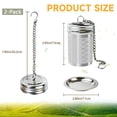 thumbnail image 5 of SUSWIM 2 Pack Tea Ball Infuser for Loose Tea, Extra Fine Mesh Tea Strainers with Drip Trays, 304 Stainless Steel Tea Diffuser Filter, Tea Steeper Ball Infusers for Teapot, Brew Tea（Medium）, 5 of 5