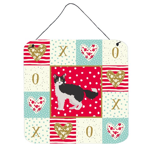 La Perm 1 Cat Love Wall or Door Hanging Prints Red