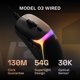 thumbnail image 2 of Mouse gamer GLORIOUS Model O3 con cable ultraligero de 54 g con RGB, 2 of 7