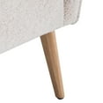 thumbnail image 6 of Wovenbyrd Rodin Modern Barrel Accent Chair, Indoor - Cream Faux Shearling, 6 of 8