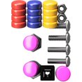 thumbnail image 1 of Cruiser Accessories Color License Plate Fastener Caps, Mounting Kit, 1 of 5