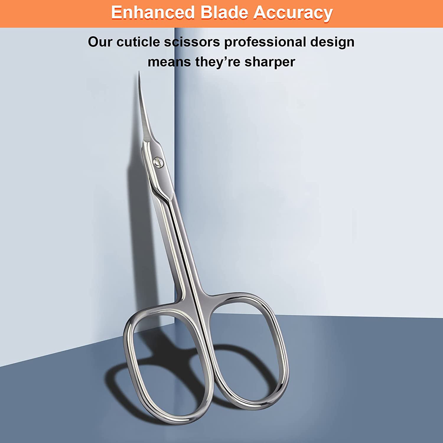 Stainless Steel Curved Tip Thin Blade Cuticle Scissors Trimmer Skin  Remover~ FL