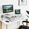 thumbnail image 3 of Gymax Sit to Stand Desk 32'' Standing Desk Converter Height Adjustable White, 3 of 10