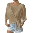 thumbnail image 2 of Women's Sheer Mesh Panel Layered Top - Feminine Stylish Casual & Date Night Wear, 2 of 6