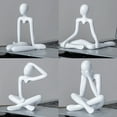 thumbnail image 3 of 4PCS Thinker Statue Office Decor Desk Decor, Abstract Decor Art Sculpture Ornament Coffee Table Decor Bookshelf Decor Modern Home Decor Home Decorations for Living Room, 3 of 9