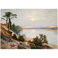 thumbnail image 2 of Thomas Moran 18x14 Gold Ornate Wood Frame and Double Matted Museum Art Print Titled - Head of Yellowstone River (ca. 1875), 2 of 4