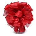 thumbnail image 3 of Large Christmas Tree Decoration Bow Hot Sale Rosette Festival Big Celebrate,86*33CM, 3 of 5