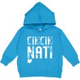 thumbnail image 2 of Inktastic Cincinnati, Ohio Distressed Font Toddler Hoodie, 2 of 4