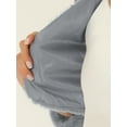 thumbnail image 5 of INSPIRE CHIC Women's Collarless Long Sleeve Open Front Faux Fur Shrug Cropped Coat XS Gray, 5 of 7