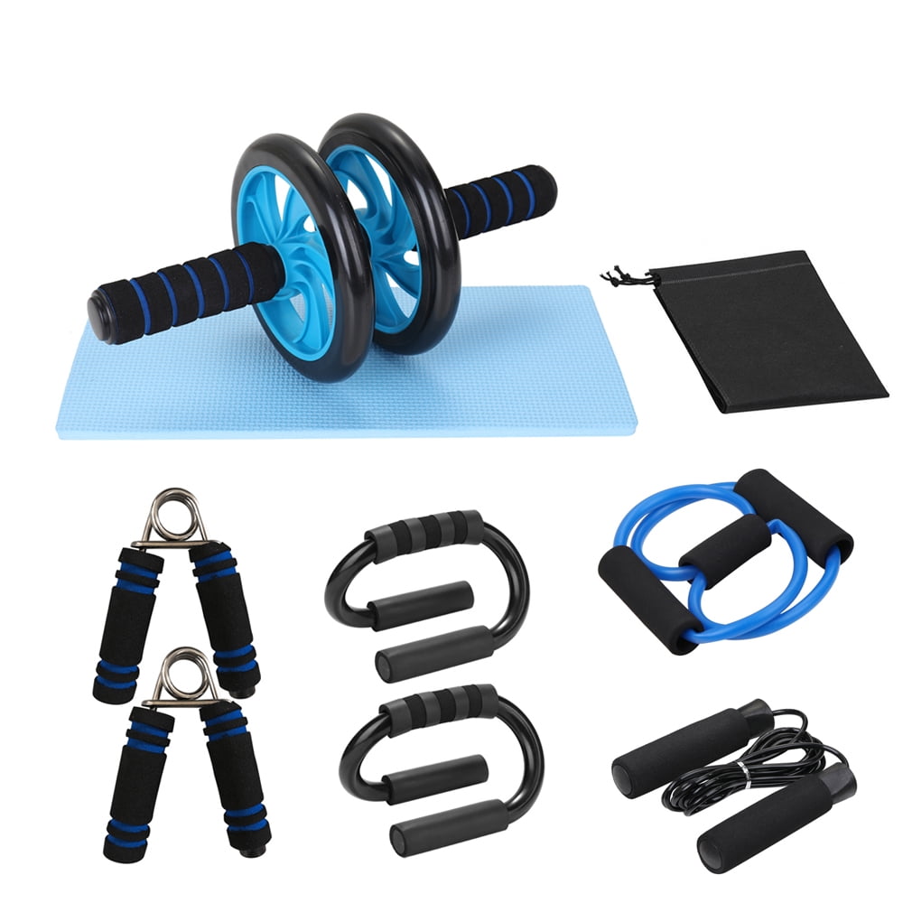 Details about   Ab Wheel Roller Elastic Bands Push Up Bar Set Kit Exercise Home Workout No Noise 