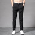 thumbnail image 2 of Pantalones casuales de verano para hombre, pantalones rectos ajustados y finos, pantalones casuales de estilo coreano para hombre, pantalones de moda que combinan con todo para hombre, 2 of 6