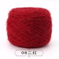thumbnail image 1 of Xiao Hua Hilo para ganchillo, 2 ovillos, 300 g en total, perfecto para proyectos de ganchillo, hilo suave y duradero, rojo oscuro., 1 of 5