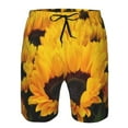 thumbnail image 3 of Fotbe Flower Bush Sunflower Trajes de Baño Estampados para Hombre, Shorts de Verano de Secado Rápido, Ropa de Playa, Bañadores-Large, 3 of 6