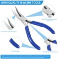 thumbnail image 6 of FUYGRCJ 6PCS Jewelry Pliers Set, Jewelry Making Plier Tools Kit Includes Needle Round Nose Pliers, Wire Cutters, Crimping Pliers, Bent Nose Pliers, End Nippers for Jewelry Making DIY Crafts, 6 of 8