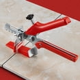 thumbnail image 2 of Ceramic Tile Leveling Tool Push Clamp Labor-saving Push Clamp Professional Tool Tiling Tool Pliers (Red), 2 of 6