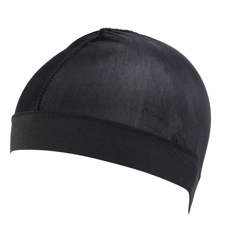 elastic band silky wave cap for