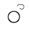 thumbnail image 5 of K-KED 2PCS Stainless Steel Nose Lip Ear Ring Hinged Septum Clicker Hoop Body Piercing-20G 6mm-Rose Gold, 5 of 8